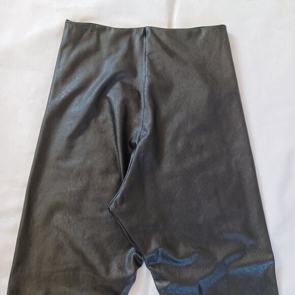 Commando Faux Leather Leggings Black Control Control Top High Waist Size L - Picture 5 of 11